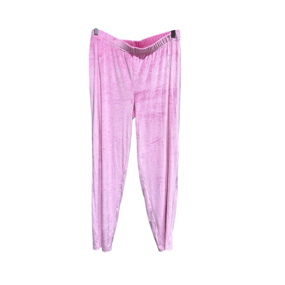 Juicy Couture Track Pants Pink Size Medium Womens Velvet Y2K Vibes Barbie